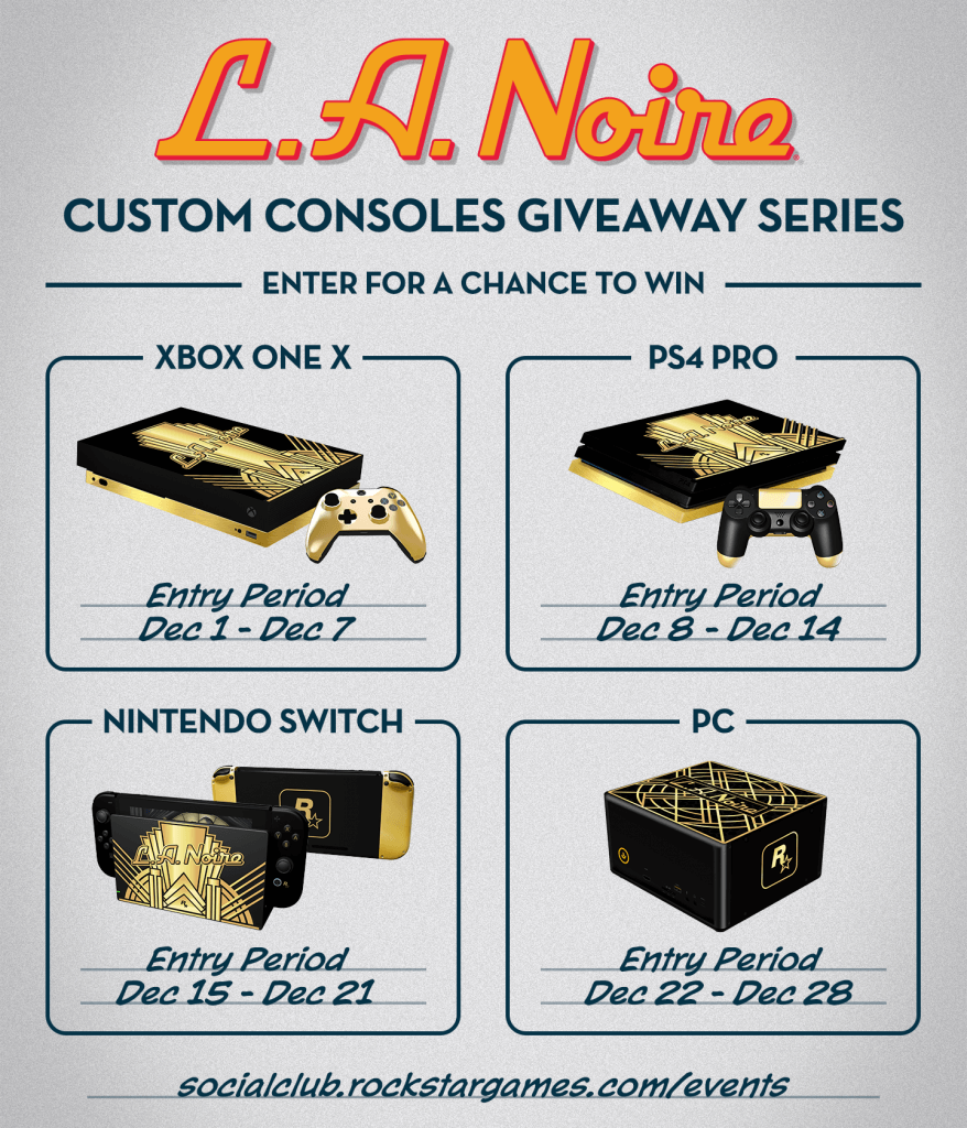 la noire ps4 pro giveaway