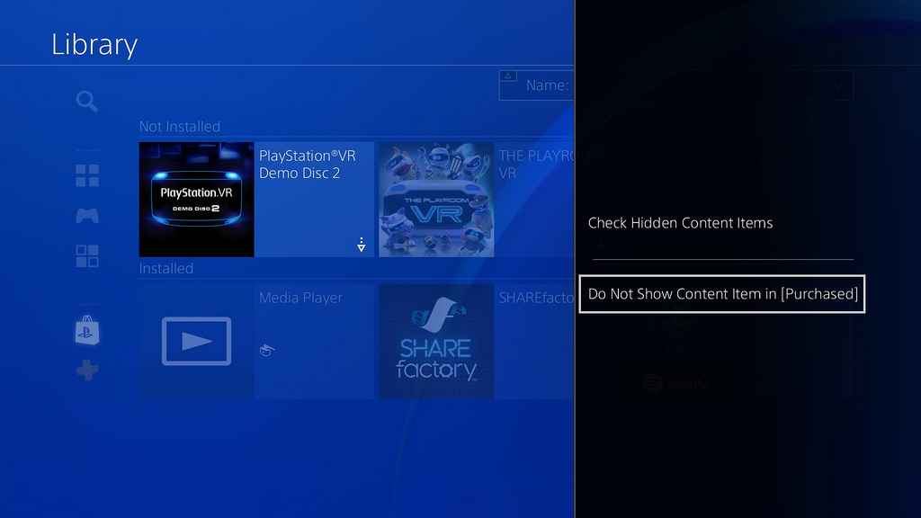 hide apps ps4 update 5.50