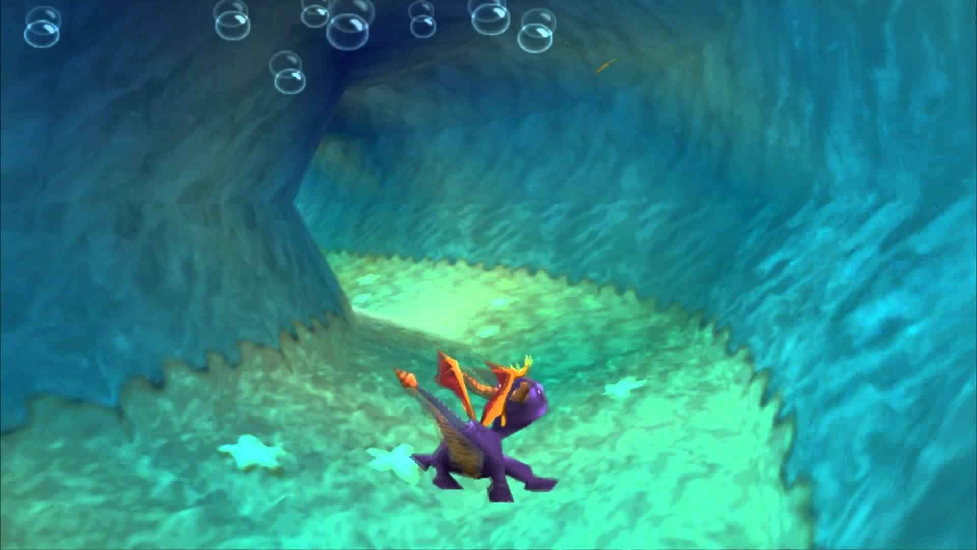 spyro swimming