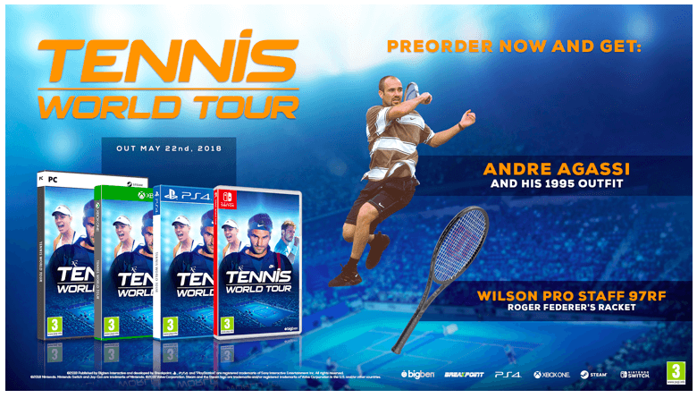 ÎÏÎ¿ÏÎ­Î»ÎµÏÎ¼Î± ÎµÎ¹ÎºÏÎ½Î±Ï Î³Î¹Î± PS4 TENNIS WORLD TOUR pre order