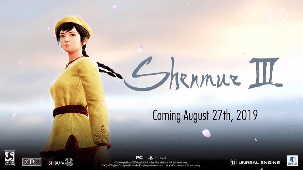 Shenmue 3 Release Date