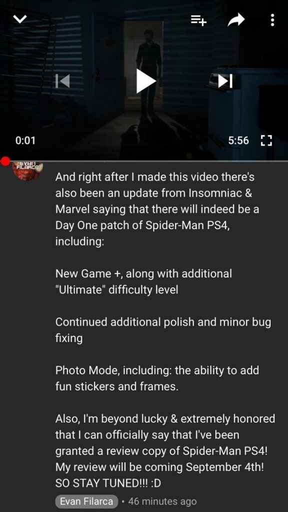 spider-man ps4 day one patch 2
