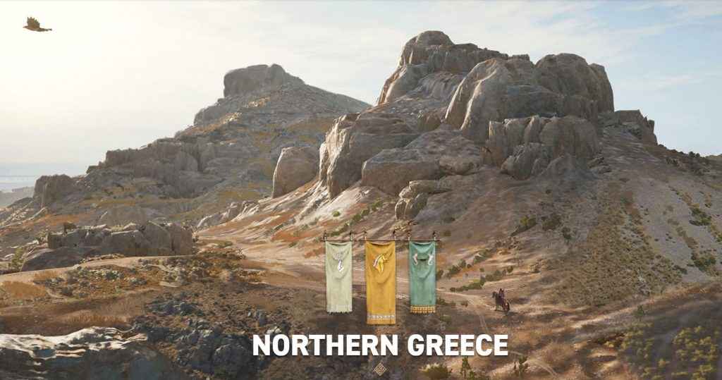 assassin's creed odyssey map northern greece