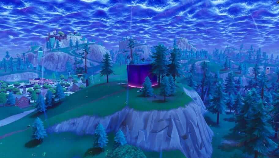 fortnite purple cube