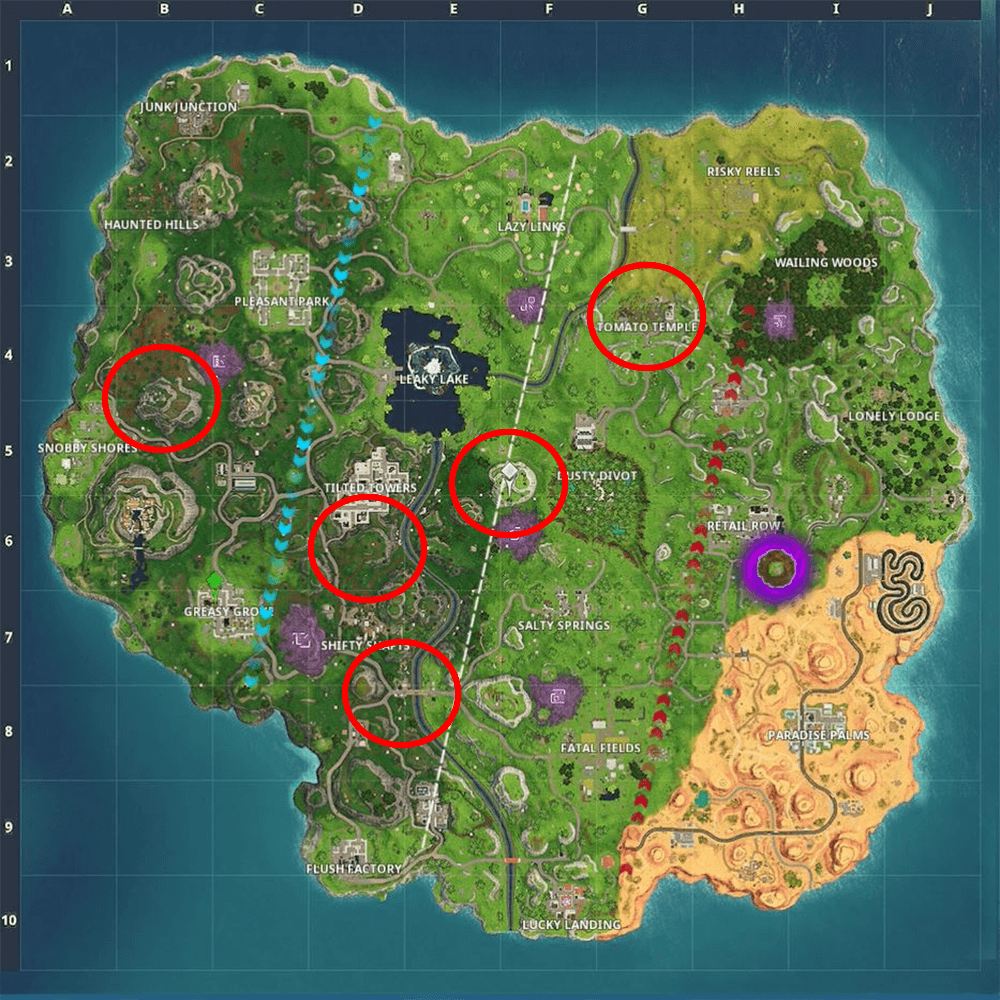 Fornite Time Trials: 5 have been found so far
