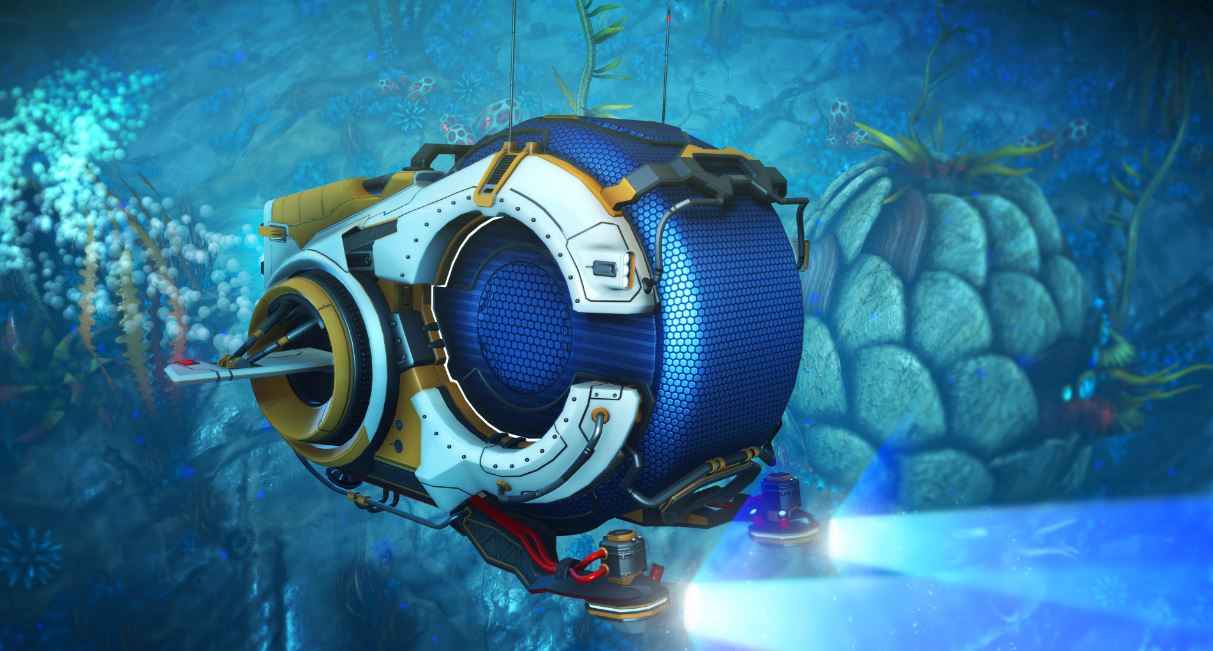 No Man's Sky The Abyss - The Nautilon adds a new dimension to combat and mining.