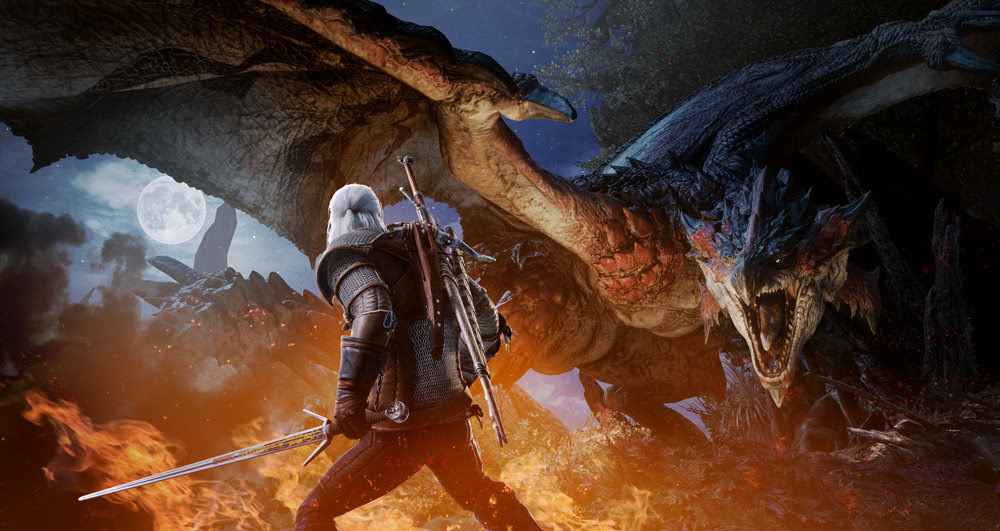 The Witcher x Monster Hunter collaboration starts early 2019 The Witcher x Monster Hunter collaboration starts early 2019