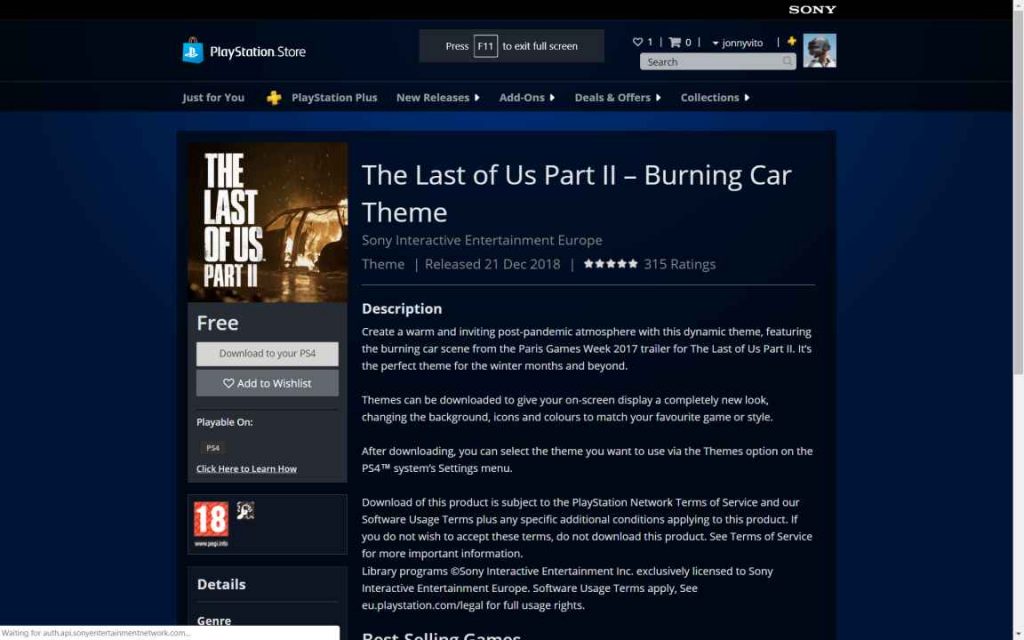 the last of us 2 ps4 theme