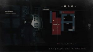 Resident Evil 2 Remake Inventory Pouch 2 West Storage Room Map