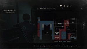 Resident Evil 2 Remake Raccoon Bobble Head 5 Next to Chiefs Office Map