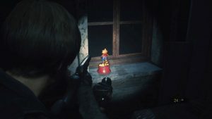 Resident Evil 2 Remake Raccoon Bobble Head 7 West of Clock Tower Room