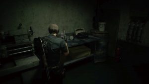 Resident Evil 2 Remake Inventory Pouch 5 Workroom Map