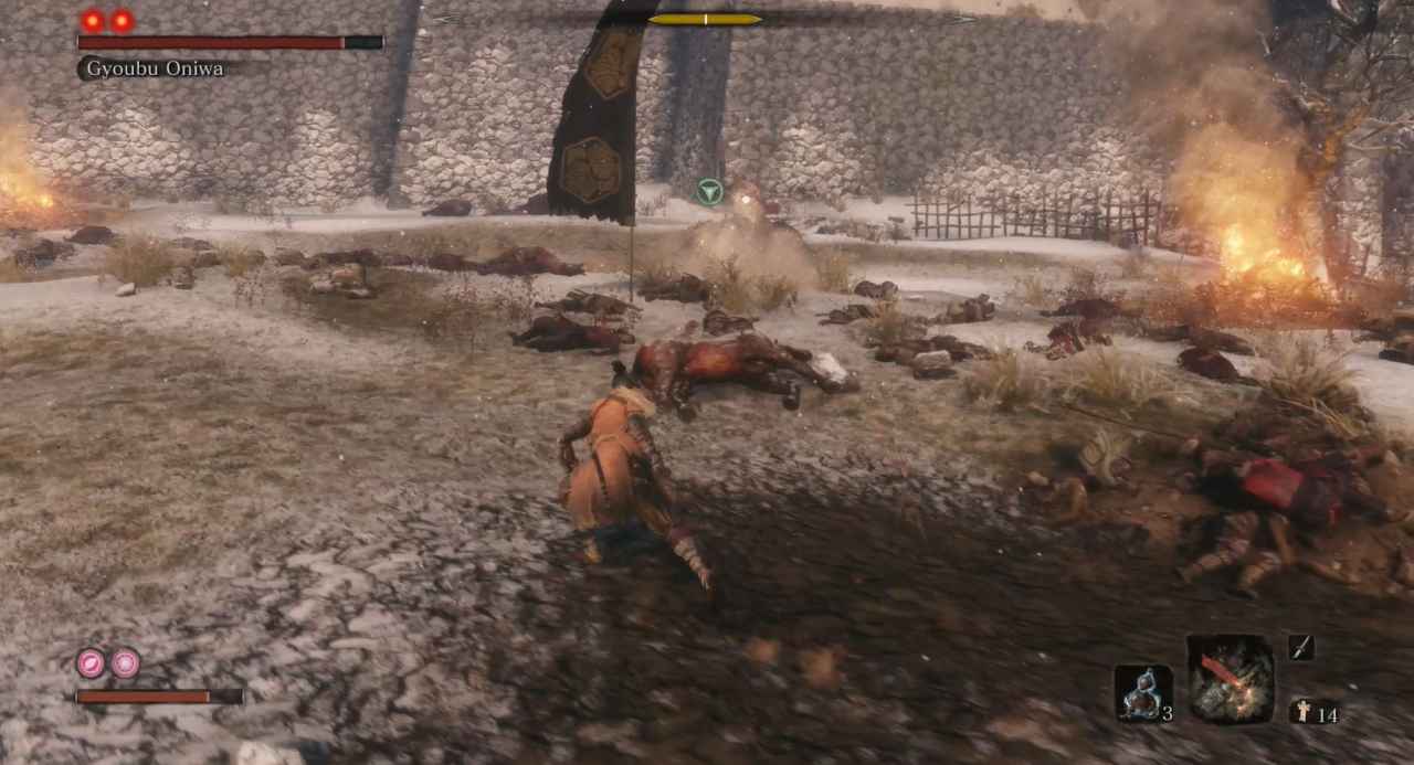 Sekiro: Shadows Die Twice Gyoubu Oniwa Boss Guide - Ashina Outskirts