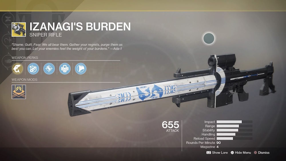 Destiny 2 How to Get Izanagi's Burden PlayStation Universe