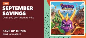 September Savings Sale PS4 Game Discounts