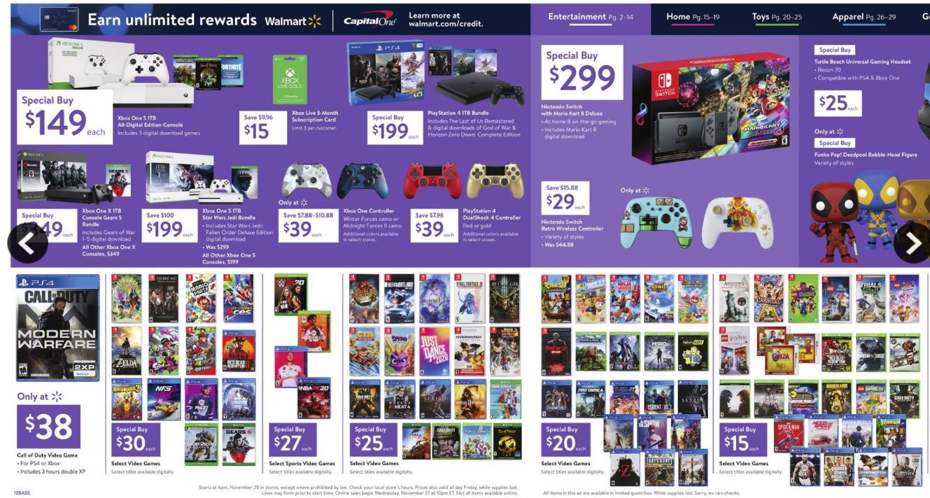 walmart black friday ps4 games