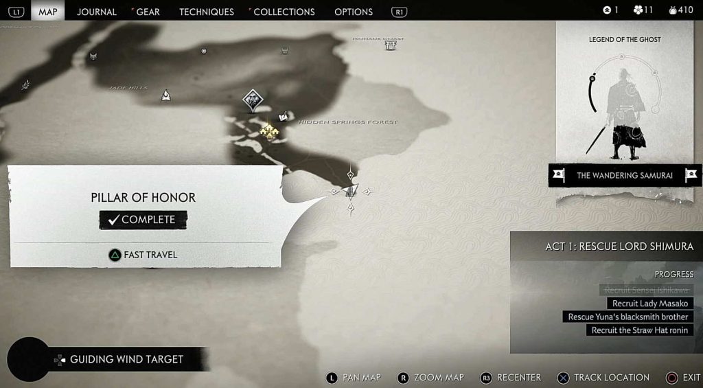 Ghost Of Tsushima Pillars Of Honor Locations LaptrinhX