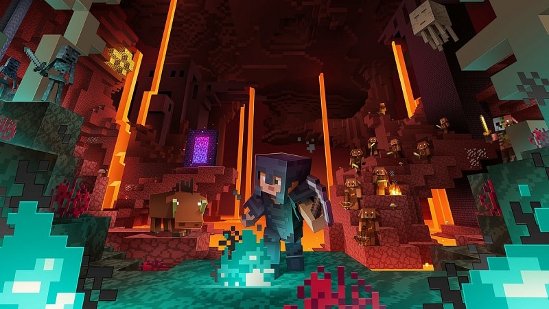 Upgrading to a ENCHANTED NETHERITE SWORD in Minecraft! (Realms SMP