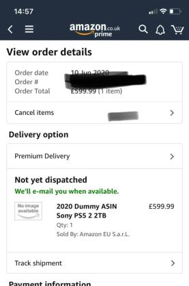 PlayStation 5 £599 Price Placeholder Appears, Disappears From Amazon UK ...