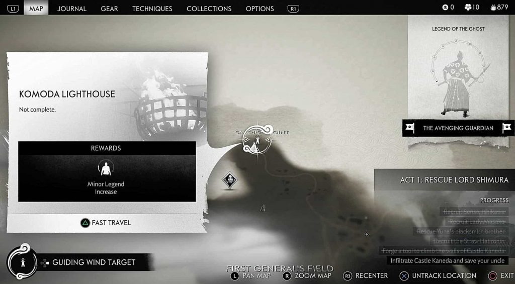 Ghost Of Tsushima Lighthouses Locations PlayStation Universe