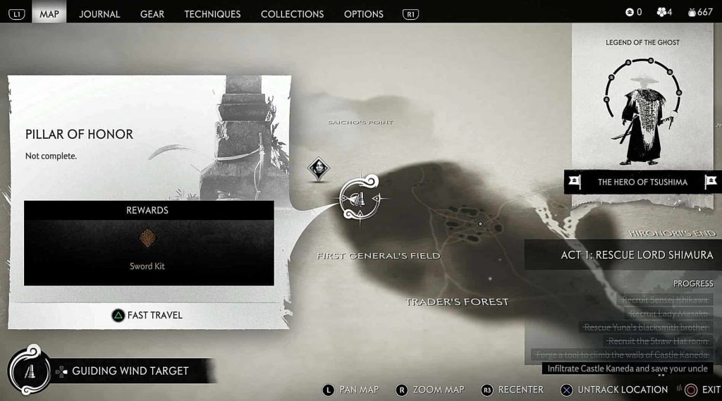 Ghost Of Tsushima Pillars Of Honor Locations PlayStation Universe