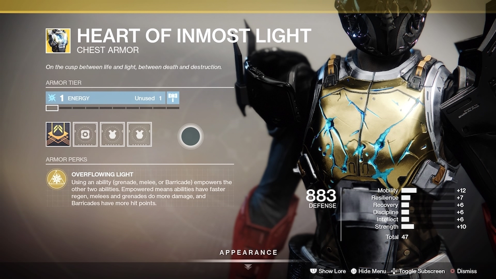 Heart of inmost light ornament