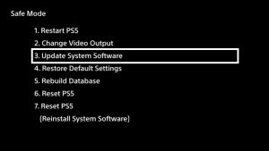 how to put ps5 into safe mode