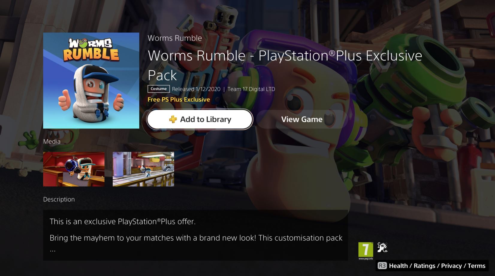 Worms Rumble PS Plus And PS4 PlayStation Store - Exclusive For Now PS5 On Universe The Costume Pack And PlayStation Available