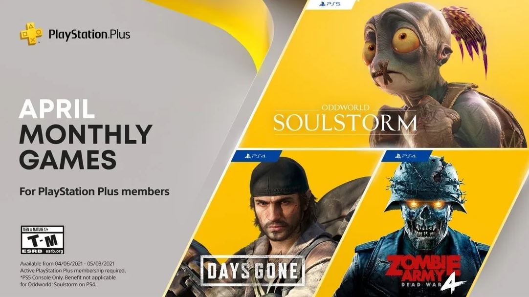 PlayStation Plus PS4, PS5 Free Games April 2021 Now Available