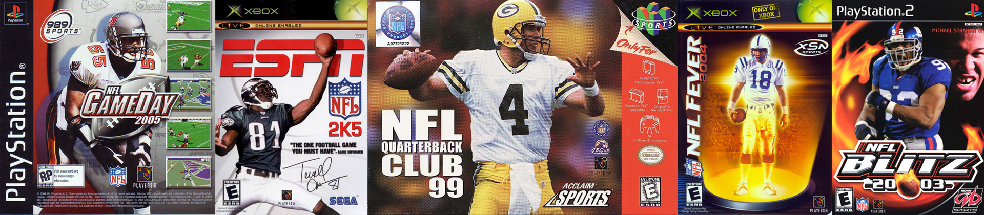 NFL Football Video Game Series Over The Years