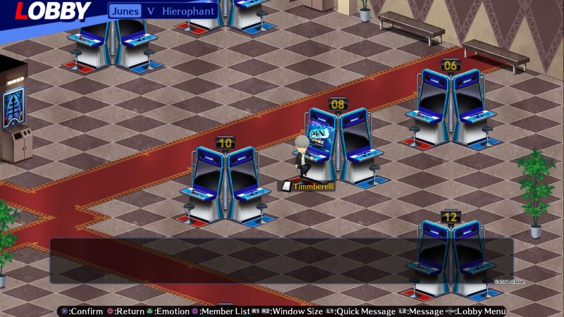 Persona 4 Arena Ultimax's Online Lobby References Arcade Fighting Games —  GAMINGTREND