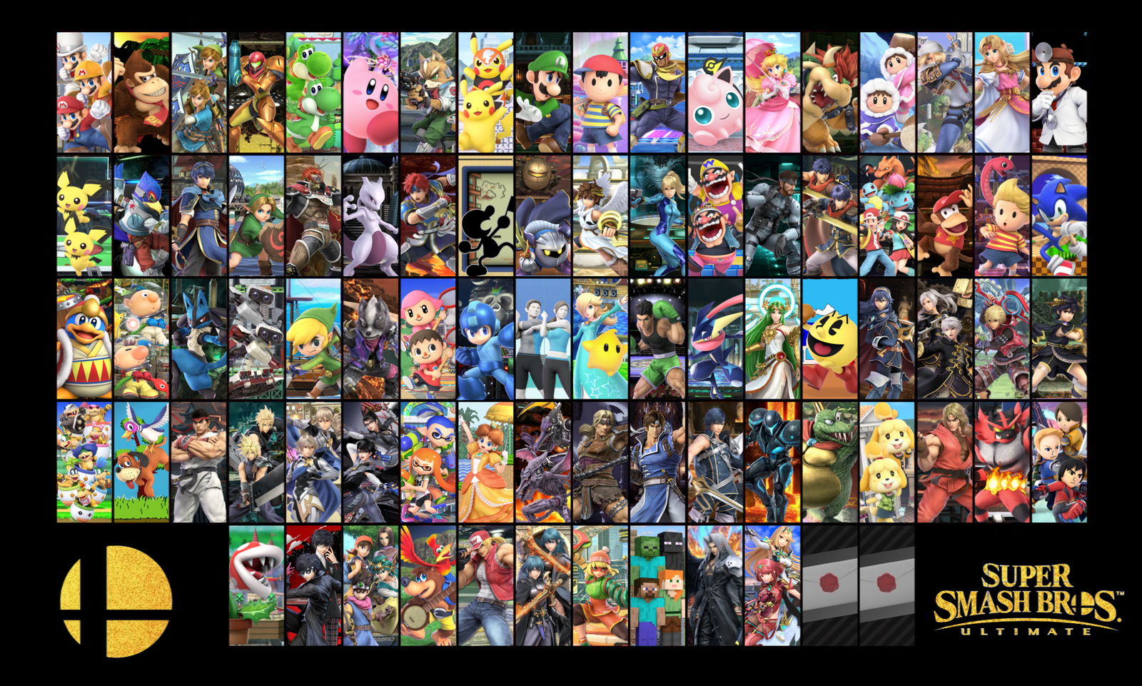 How many characters are in Super Smash Bros. Ultimate?