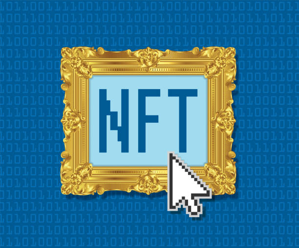 An image of an NFT in a luxurious gold frame