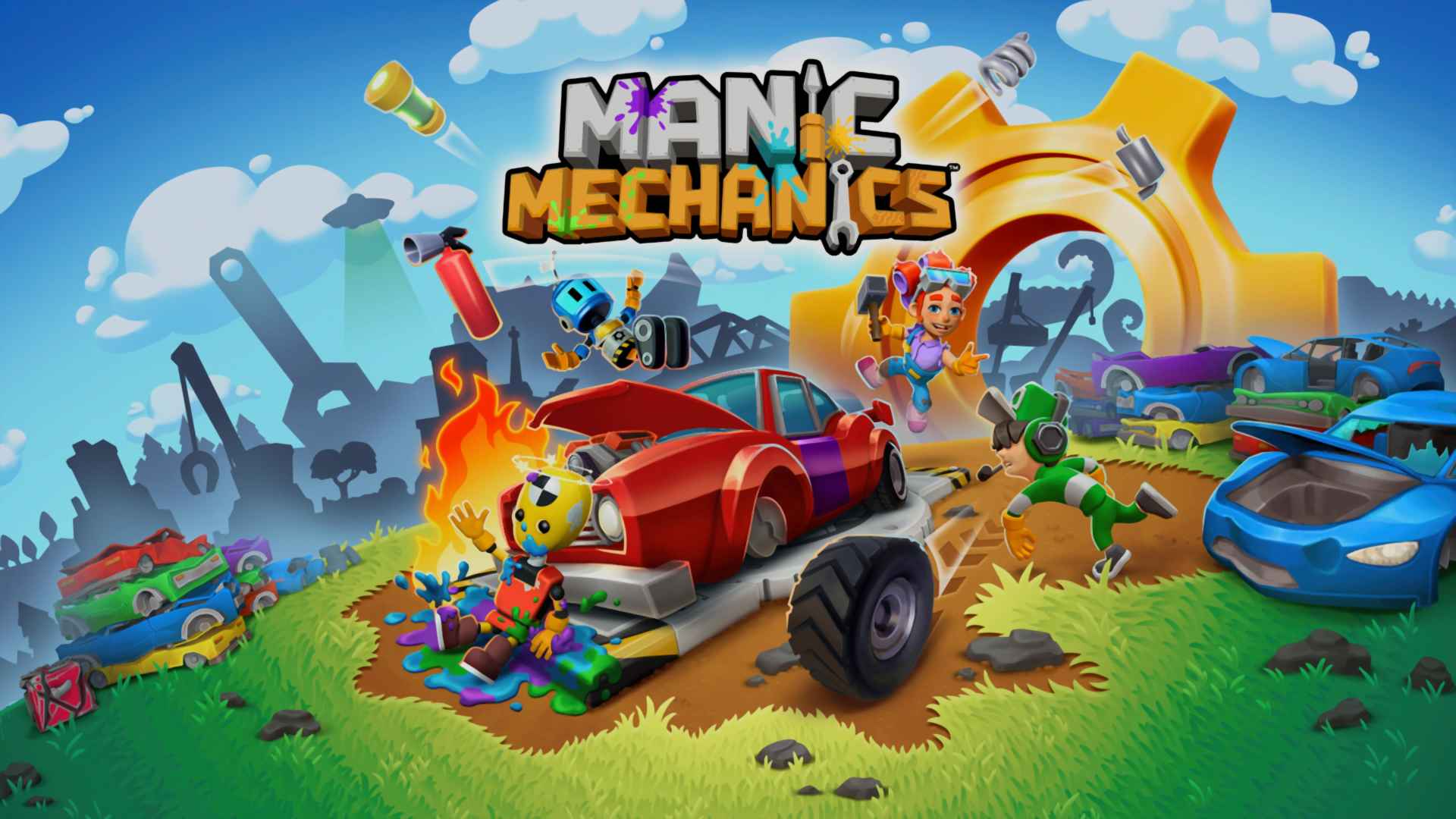 Manic Mechanics Title Screen