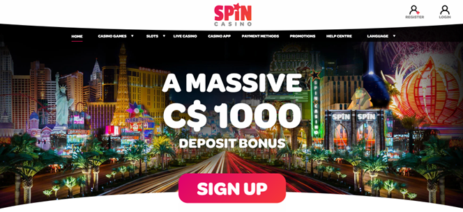 Spin Casino for Canadian gamblers