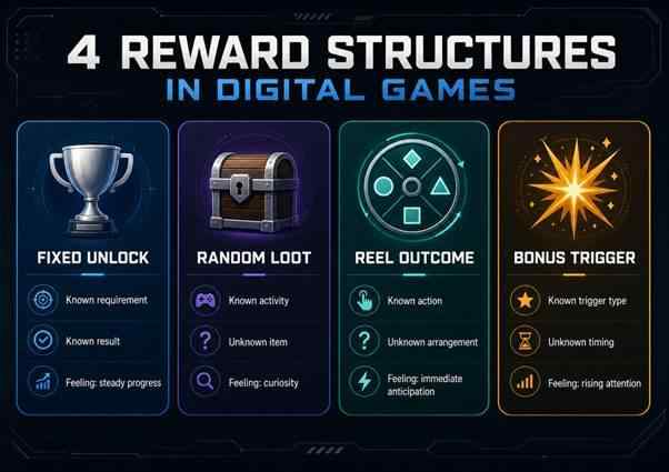 Four digital game reward structures